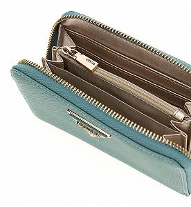 Гаманець GUESS Laurel SLG Medium Zip Around Teal, бірюзовий synthetic.ua - Фото 1