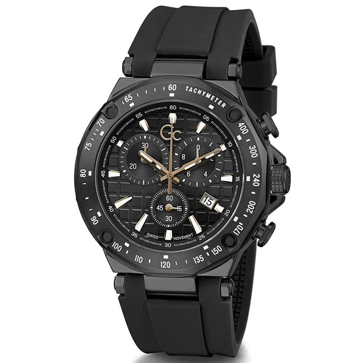 Аналоговий Годинник Guess Collection Y81008G2MF, чорний, Ремінець, фото №2 Аналоговий Годинник Guess Collection Y81008G2MF, чорний, Ремінець, фото №2