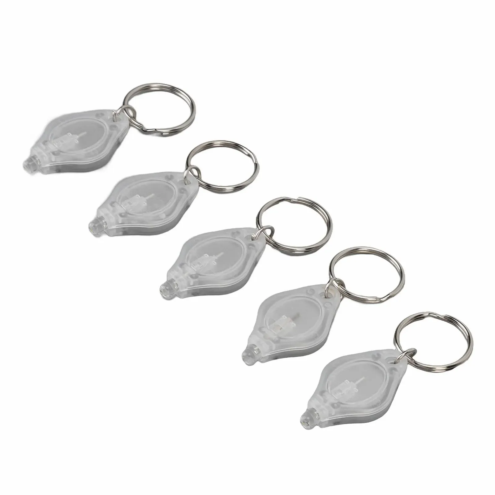 Ліхтарик-брелок Acouto Mini LED, набір з 5 штук, портативний, висока яскравість, для розпізнавання цінностей (біле світло), фото №4