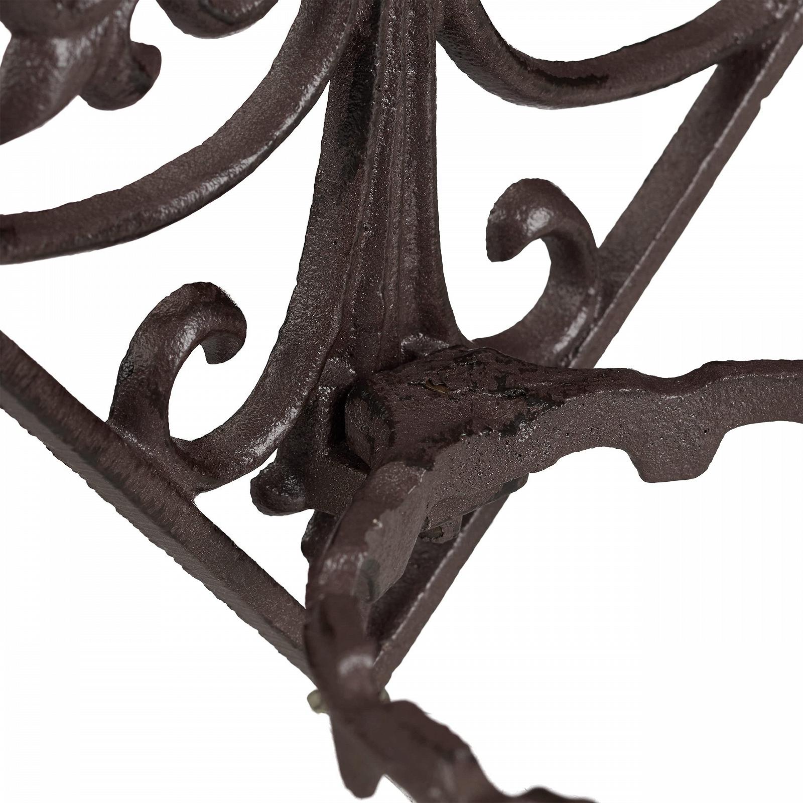 Тримач для квіткового горщика настінний Relaxdays Antique чавунний 13 см темно-коричневий, фото №5 Тримач для квіткового горщика настінний Relaxdays Antique чавунний 13 см темно-коричневий, фото №5