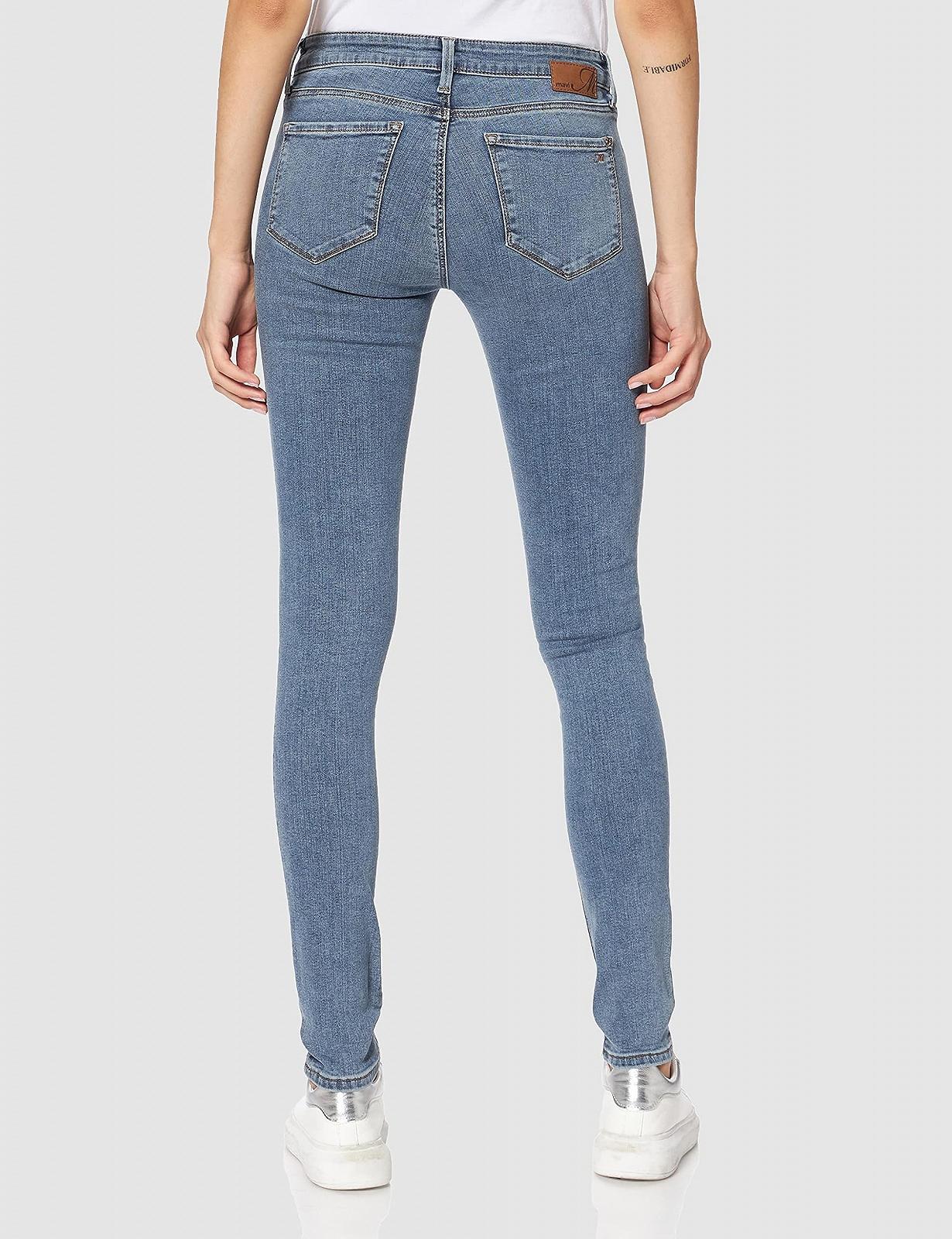 Жіночі джинсові штани MAVI ADRIANA Blue Green Nolita Str - 30, фото №3