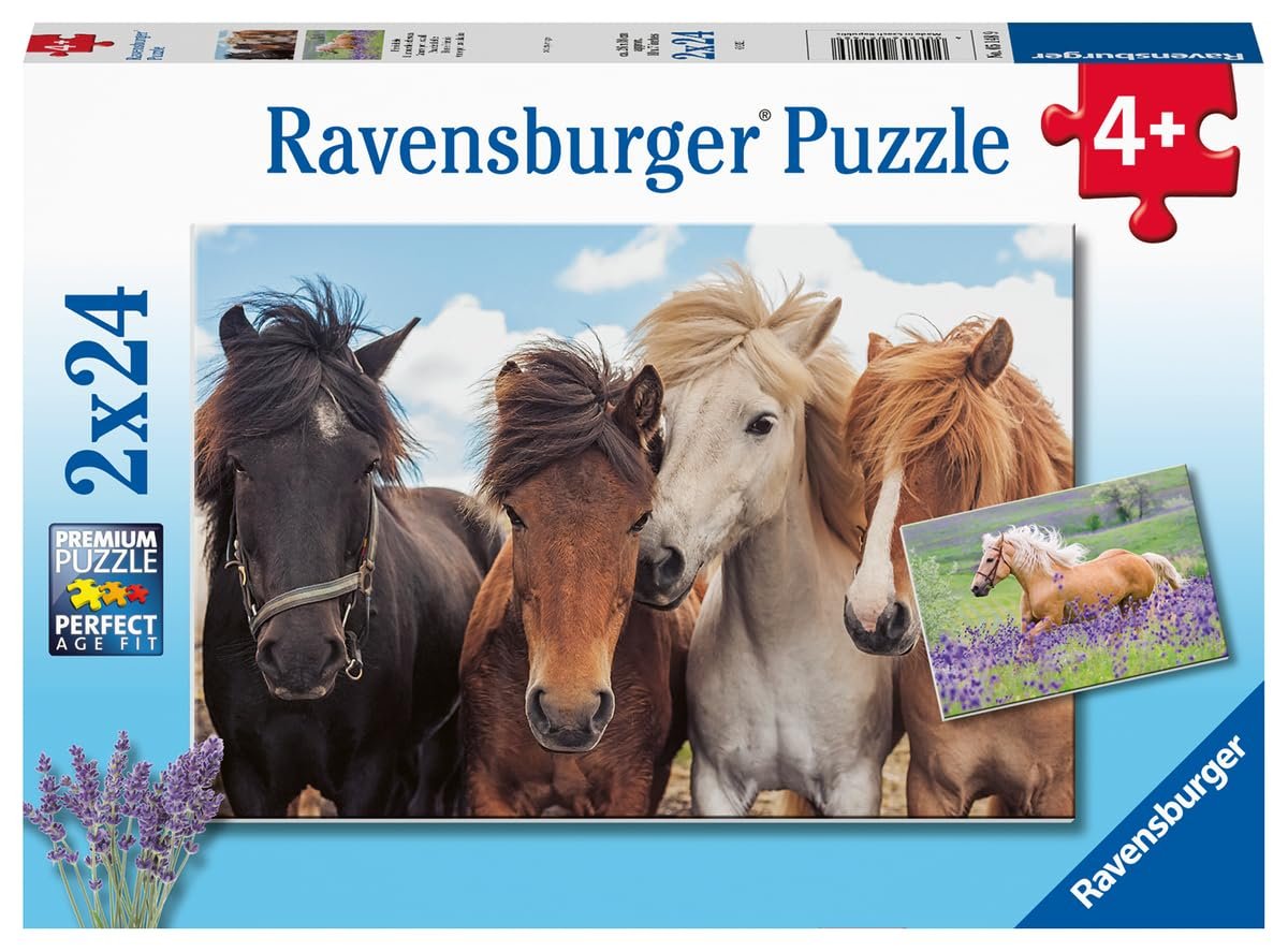Дитячий пазл Ravensburger Horse Love 05148 2 x 24 елементи, фото №1