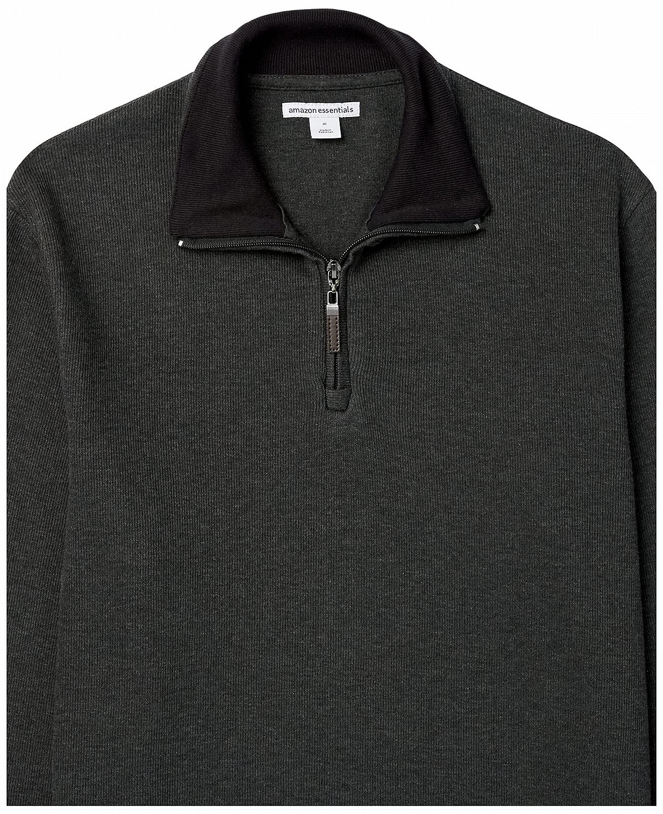 Джемпер чоловічий Amazon Essentials French Rib Quarter Zip, фото №5