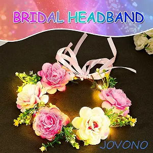 Обруч Цветок Jovono Светлый Аксессуары для волос Свадебные Теплый, One Size synthetic.ua - Фото 1