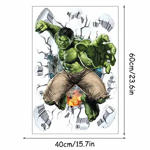 Наклейка на стіну Hullk 3D Аніме Постер 40 x 60 см synthetic.ua - Фото 1