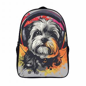 Рюкзак школьный FPAKAKIIE DOG для девочек-подростков, большой, водонепроницаемый, для школы, путешествий, 40x28x16 см - Фото 1