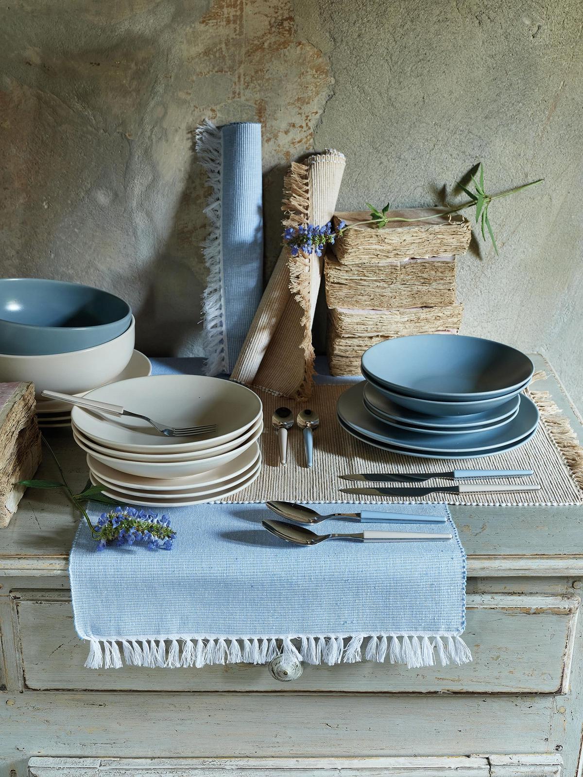 Набор столовых приборов Tognana Zen 24 предмета, кремовый, фото №2