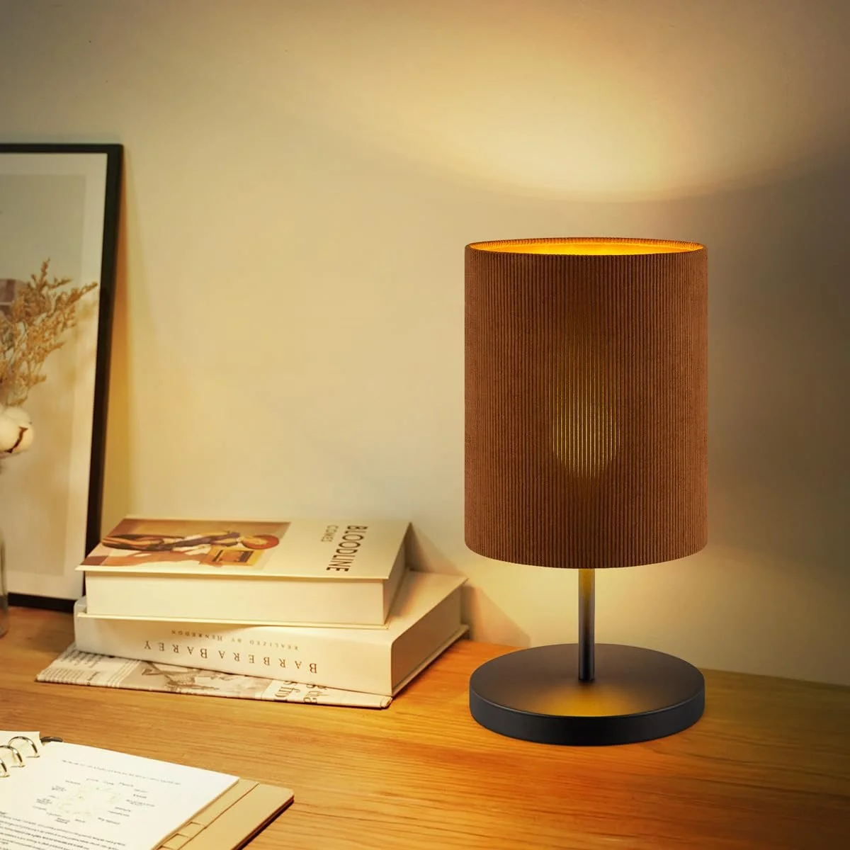 Настільна лампа Home Sweet Home Scandinavian E27 20 x 40 см Brown, фото №2