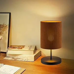 Настільна лампа Home Sweet Home Scandinavian E27 20 x 40 см Brown synthetic.ua - Фото 1