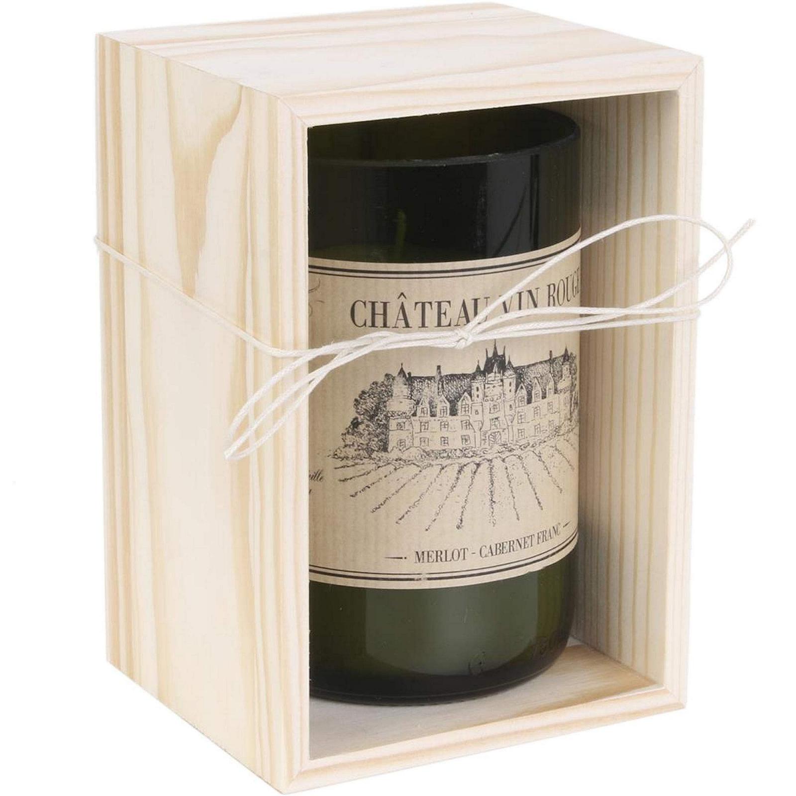 Свеча Home Deco Factory BO5392 с ароматом вина, sandalwood, стекло, деревянная коробка, зеленый и бежевый, фото №6 Свеча Home Deco Factory BO5392 с ароматом вина, sandalwood, стекло, деревянная коробка, зеленый и бежевый, фото №6