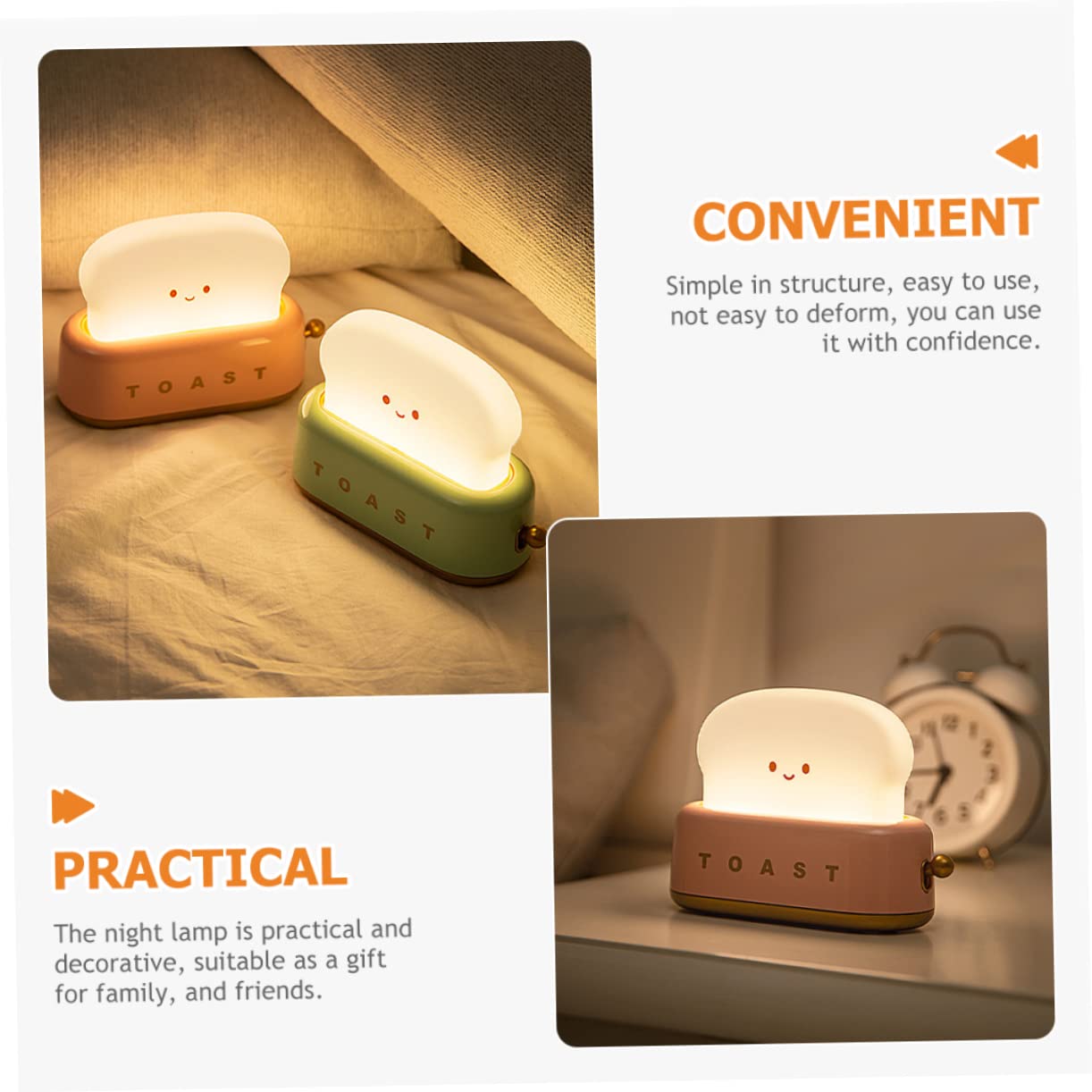 Лампа OSALADI Life Warm Toaster Rechargeable Light USB, фото №5