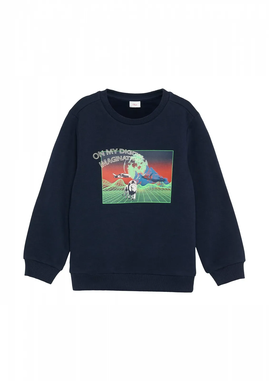 Толстовка s.Oliver для хлопчиків з зігріваючим прогумованим принтом спереду, фото №1