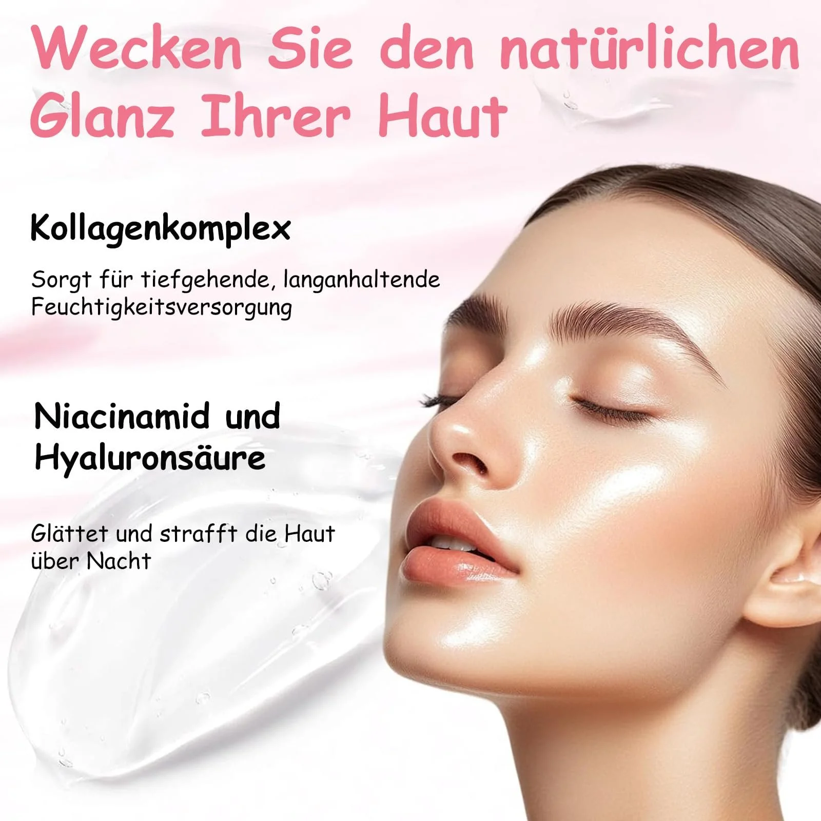 Ночная Маска для Лица с Коллагеном для Глубокого Увлажнения и Подтяжки, Антивозрастная Ночная Маска, Уход за Кожей, Увлажняющее Средство для Красоты Лица, фото №3 Ночная Маска для Лица с Коллагеном для Глубокого Увлажнения и Подтяжки, Антивозрастная Ночная Маска, Уход за Кожей, Увлажняющее Средство для Красоты Лица, фото №3