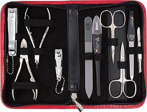 Купити Набір для манікюру та педикюру DREI SCHWERTER Spezia 10 предметів, червоний - Фото 1 Набір для манікюру та педикюру DREI SCHWERTER Spezia 10 предметів, червоний - Фото 1