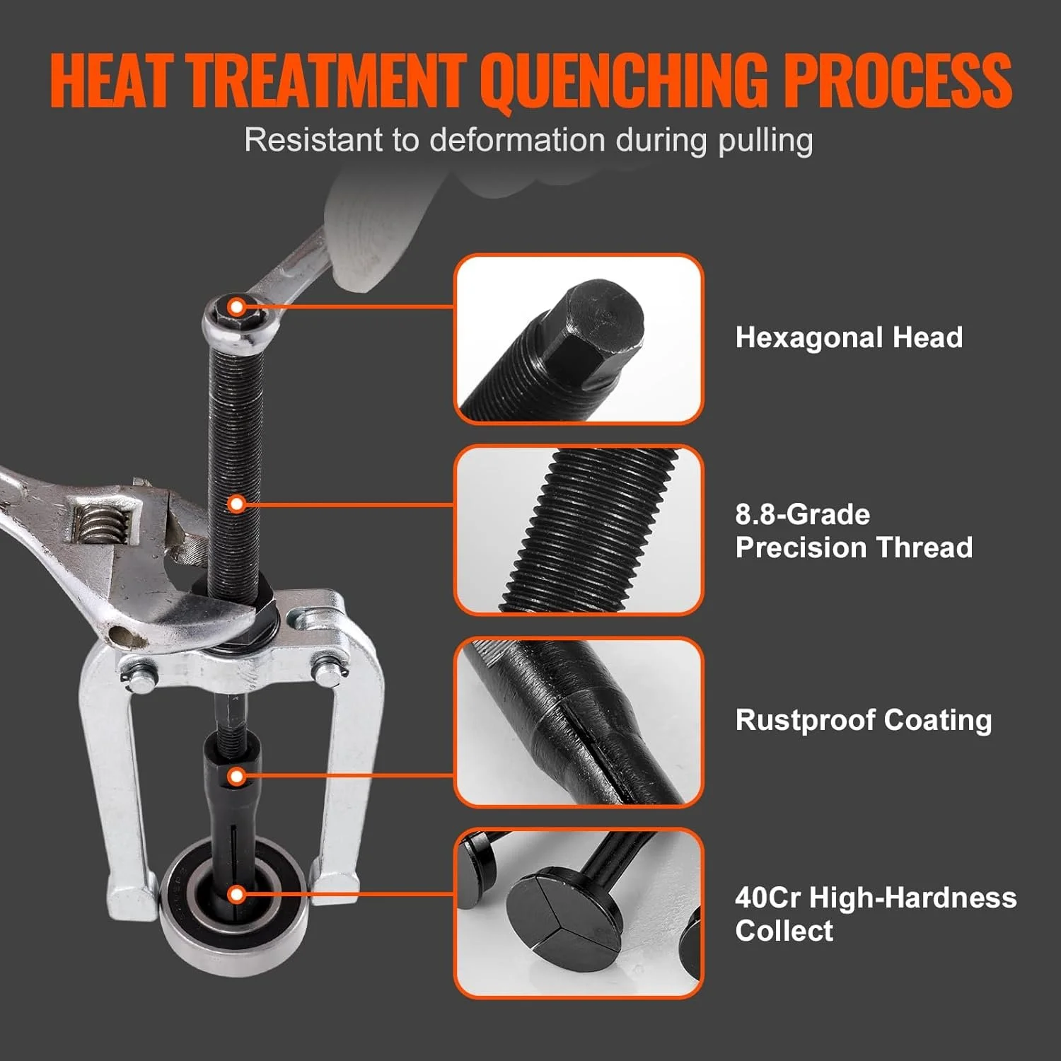 Набор экстракторов для внутренних подшипников VEVOR ZX-J022, фото №5 Набор экстракторов для внутренних подшипников VEVOR ZX-J022, фото №5