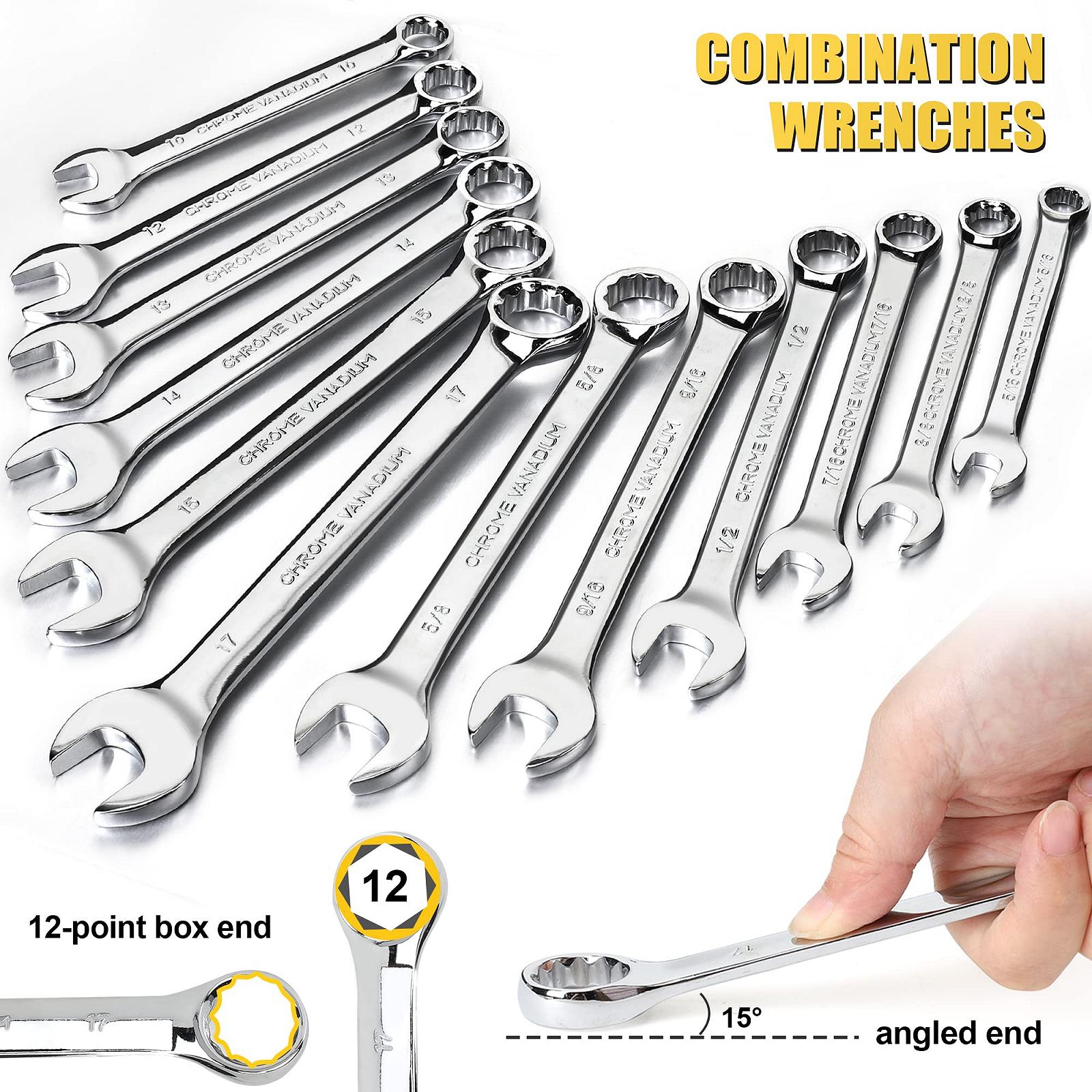 Набір інструментів TOPLINE 467-Piece Household Tool Set з сумкою 16 дюймів, фото №4