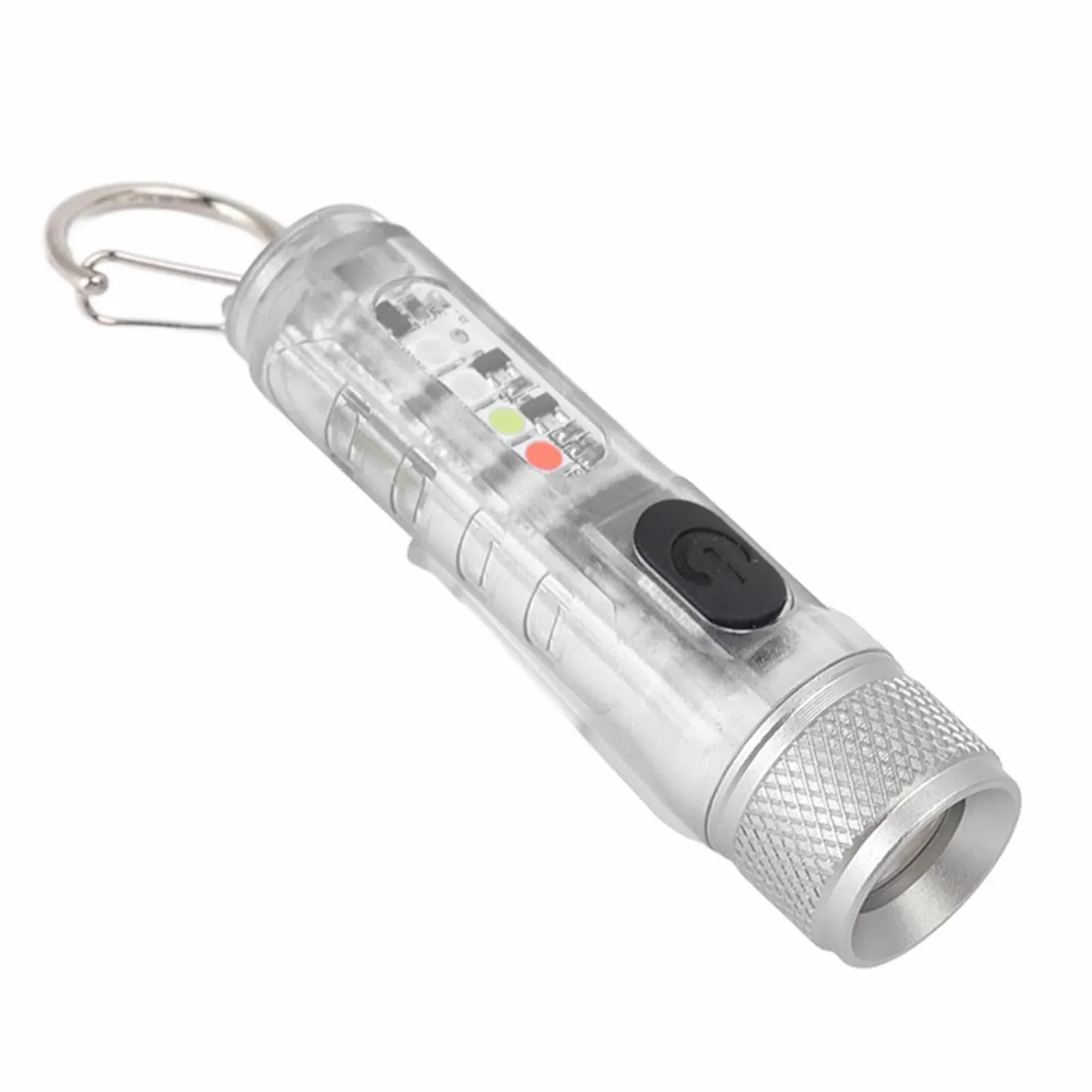 Ліхтарик-брелок LED Hyuduo Міні 3 режими освітлення для кемпінгу, походів Нержавіюча сталь Портативний (Прозорий), фото №5 Ліхтарик-брелок LED Hyuduo Міні 3 режими освітлення для кемпінгу, походів Нержавіюча сталь Портативний (Прозорий), фото №5
