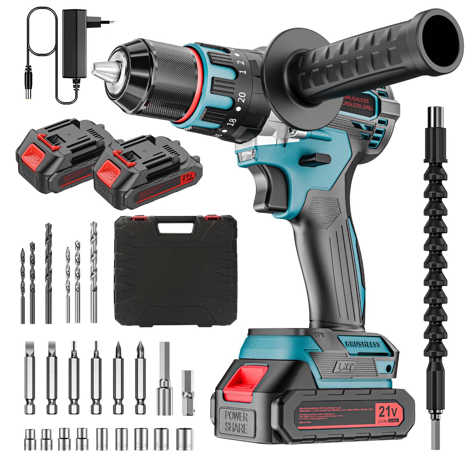 Электрическая аккумуляторная дрель Brushless 80 Нм, фото №1 Электрическая аккумуляторная дрель Brushless 80 Нм, фото №1