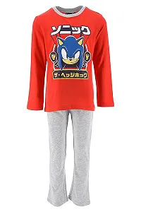 Комплект пижамы для мальчиков Sonic the Hedgehog Футболка и длинные штаны Набор 2 шт - Фото 1