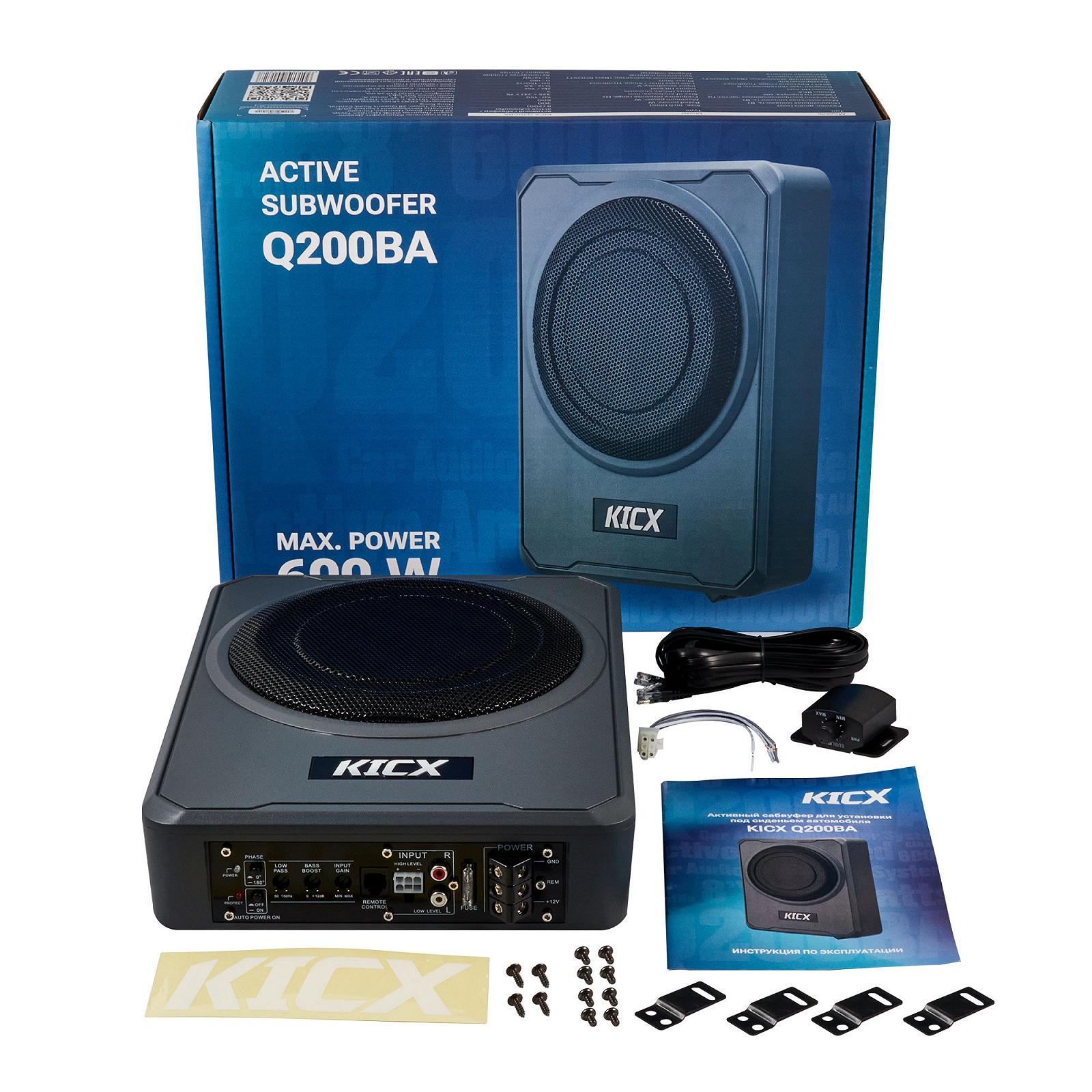 Сабвуфер Kicx Q200BA, фото №7 Сабвуфер Kicx Q200BA, фото №7