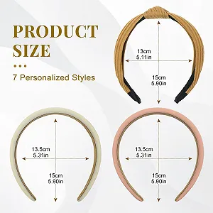 Набор женских обручей на голову 7 шт. synthetic.ua - Фото 1