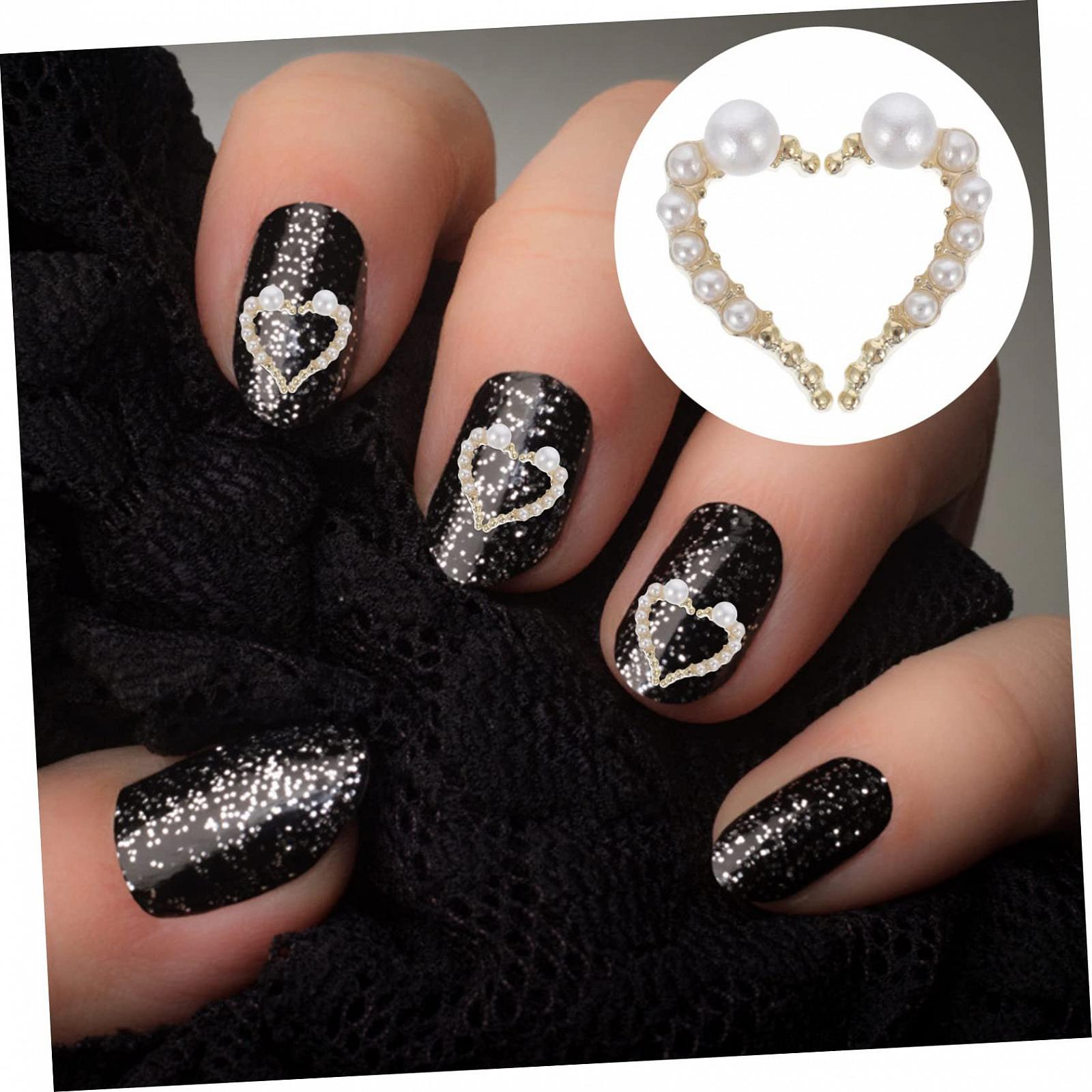 Стразы для ногтей Beavorty 12 шт., в форме сердца, украшения для DIY маникюра, блестящие украшения для маникюра, фото №4