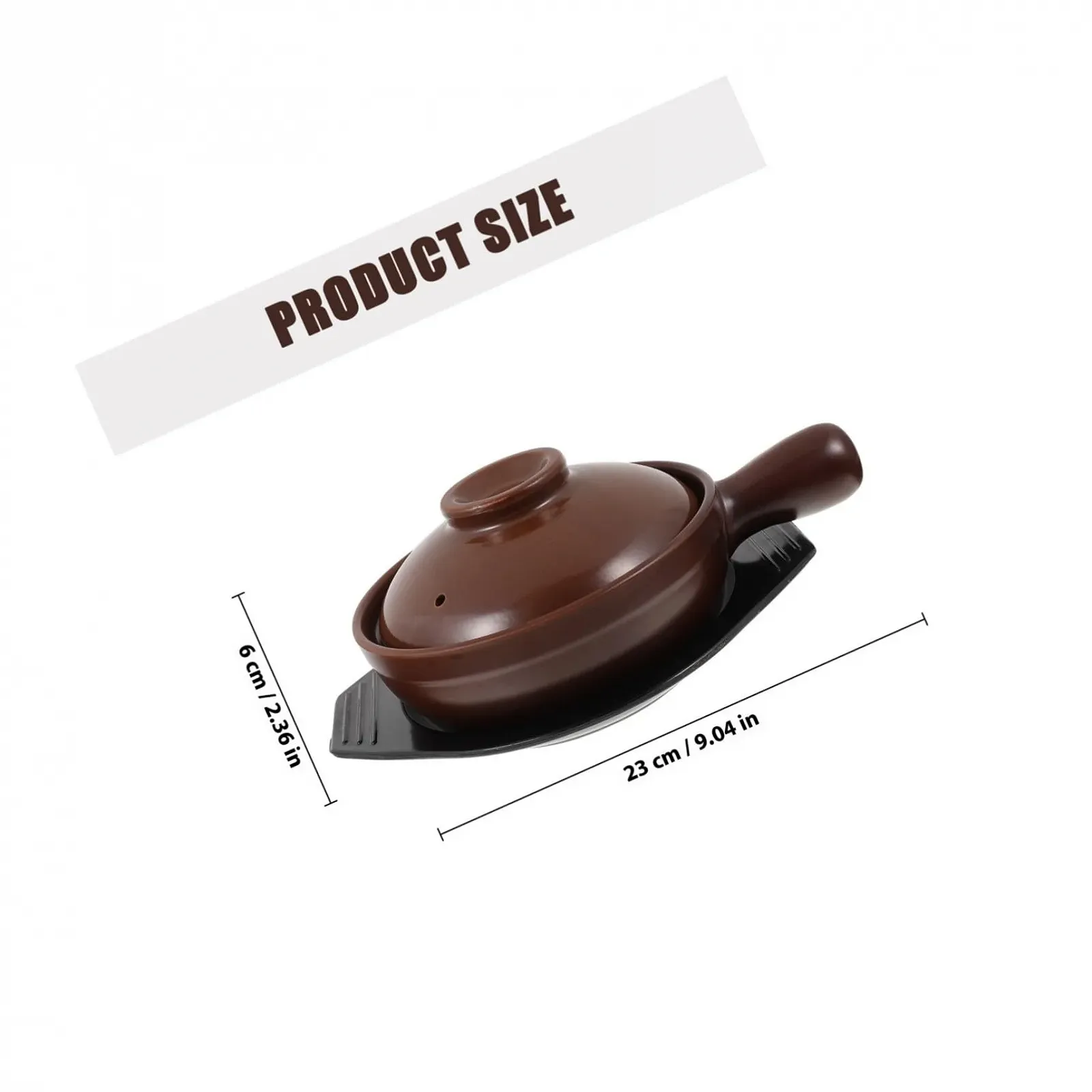 Кастрюля керамическая с термостойкой ручкой и крышкой антискользящая, фото №2