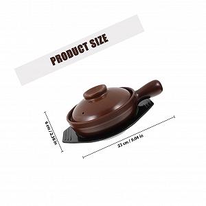 Кастрюля керамическая с термостойкой ручкой и крышкой антискользящая synthetic.ua - Фото 1