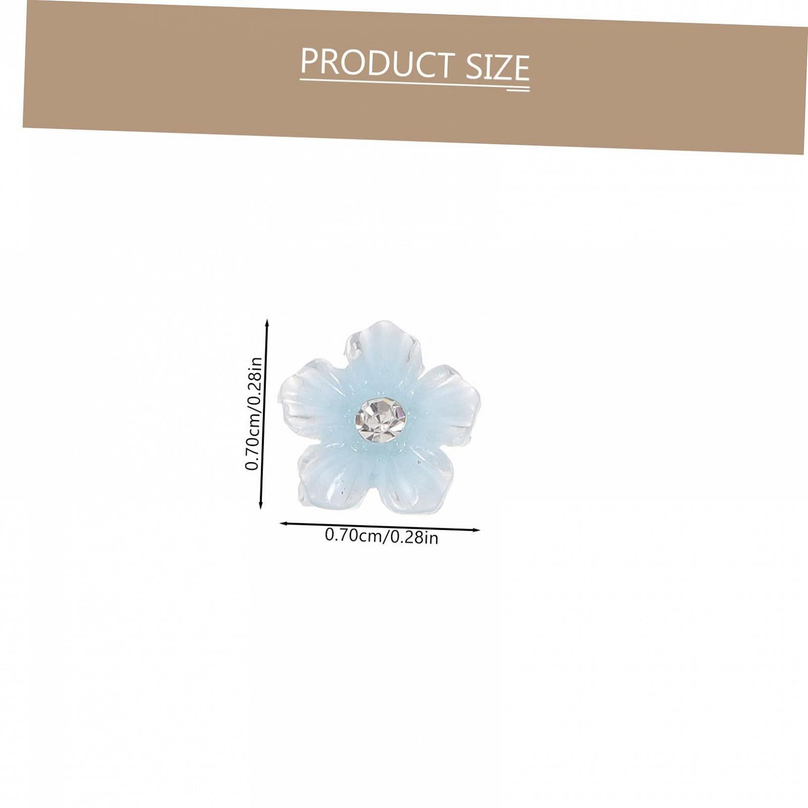 Украшения для ногтей Цветы FRCOLOR 2 шт. со стразами, фото №5