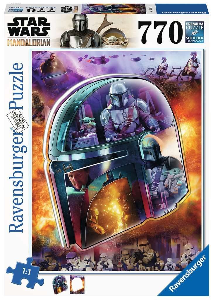 Пазл Ravensburger Star Wars The Mandalorian Helmet 16917 773 детали, фото №1