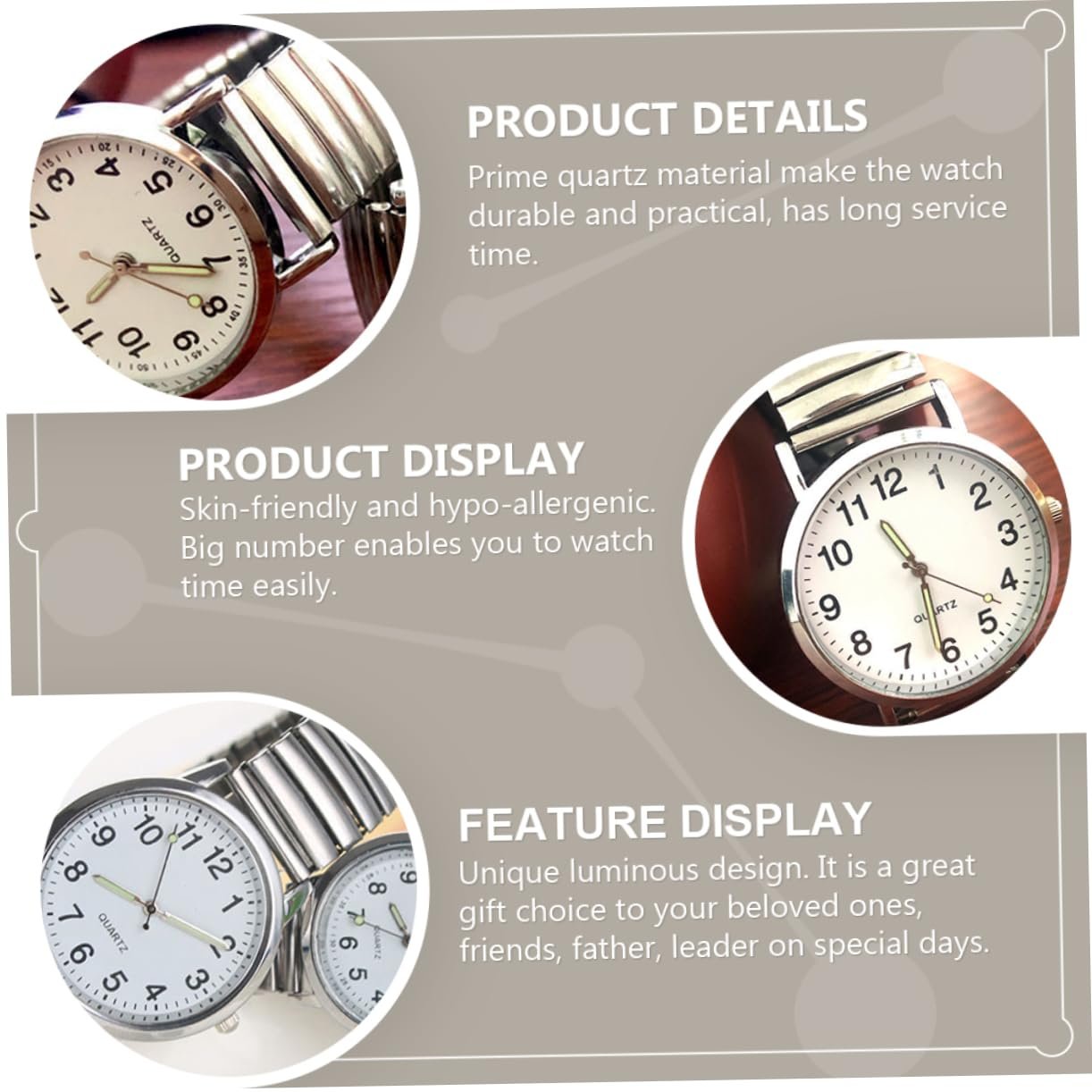 Женские часы WRITWAA Кварцевые наручные серебристые - 2 шт., фото №9