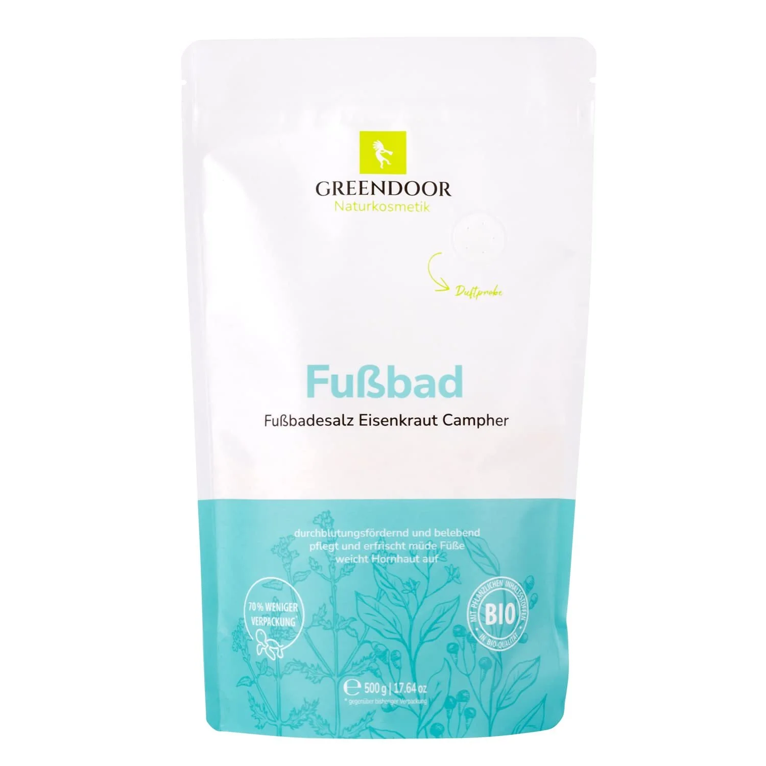 Набор для ухода за ногами GREENDOOR Бальзам, соль для ванночки, пилка и мазь от трещин, фото №3