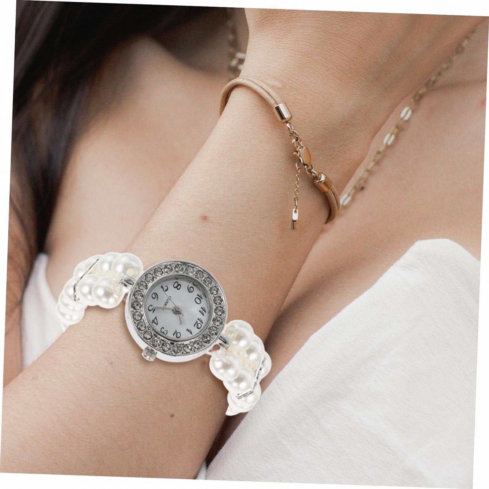 Женский Браслет Healvian Elegantes Perlenarmband со Стразами, Двойной Эластичный Манжет, Пластик, фото №5 Женский Браслет Healvian Elegantes Perlenarmband со Стразами, Двойной Эластичный Манжет, Пластик, фото №5