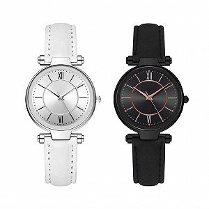 Жіночий Годинник LIFKOME Кварцовий Повсякденний Чорно-білий Ремінець - Фото 1