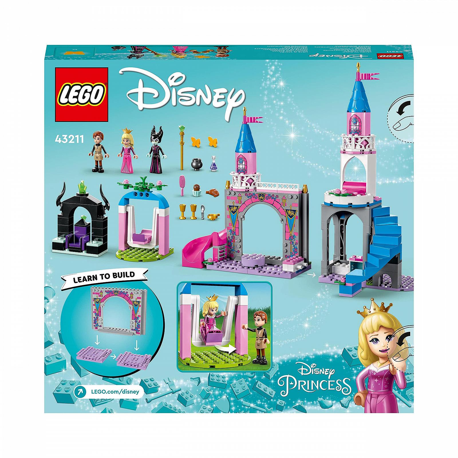 Іграшковий набір LEGO Disney Princess Замок Аврори для збірки з фігурками Сплячої Красуні, Принца Філіпа та Малефісенти від 4 років 43211, фото №7