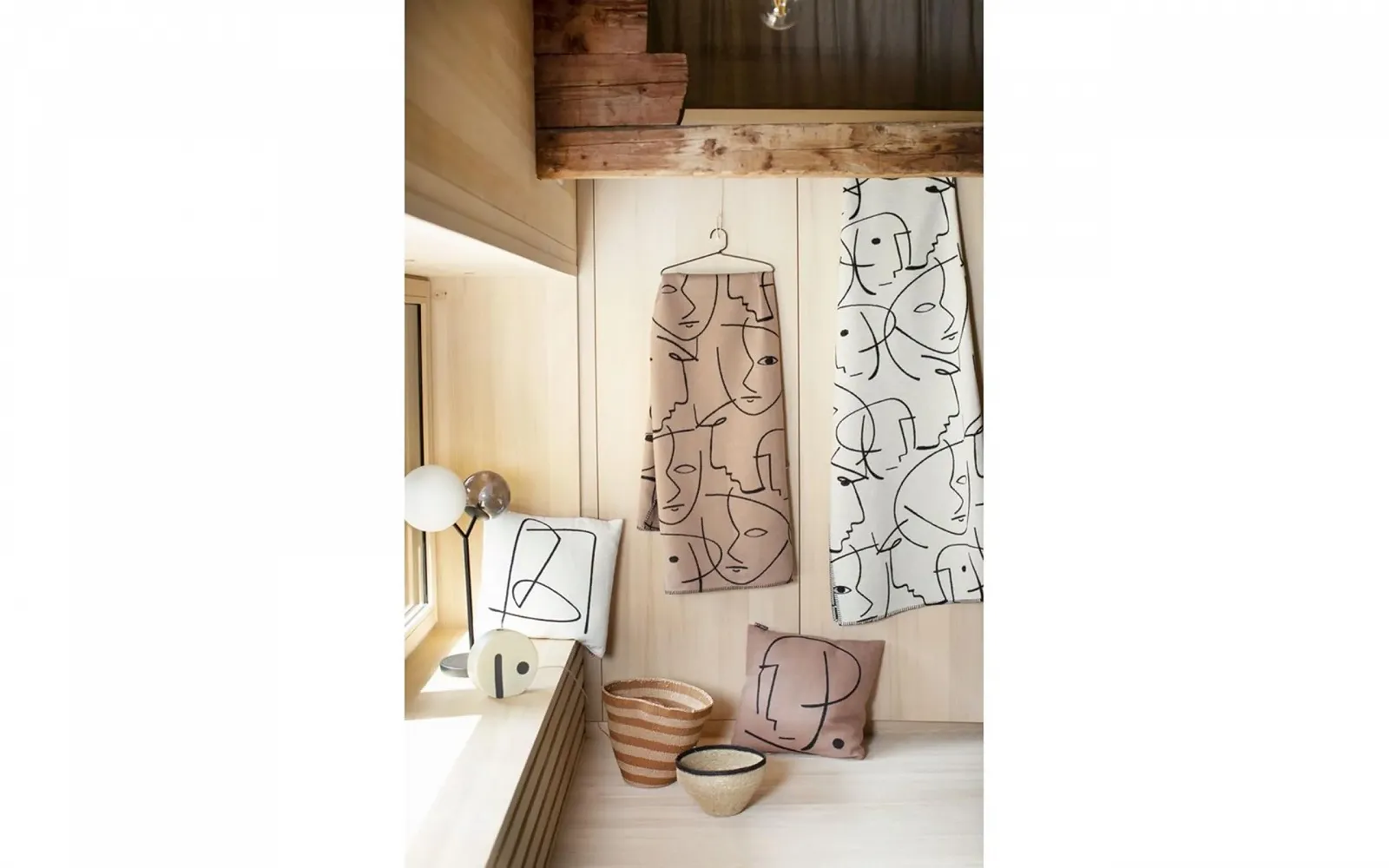 Покрывало David Fussenegger Sylt Faces 140 x 200 см Необработанный Белый, фото №3