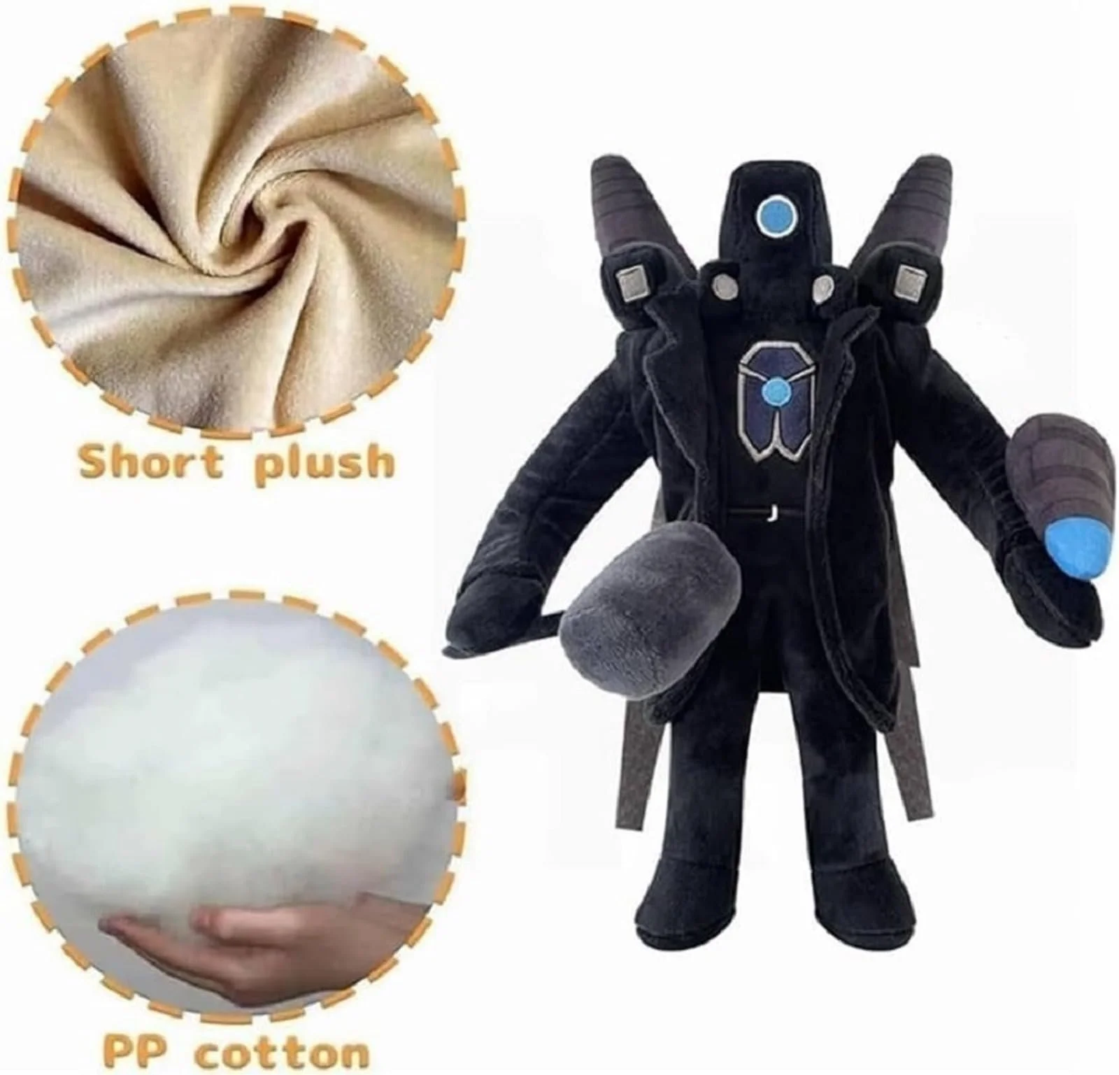 Плюшевая игрушка Wiztex Titan Speakerman, 30 cm, фото №4 Плюшевая игрушка Wiztex Titan Speakerman, 30 cm, фото №4