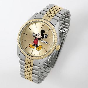 Годинник Disney MK8185 Унісекс Аналоговий Кварцовий з Ремінцем з Нержавіючої Сталі, двоколірний, Браслет synthetic.ua - Фото 1