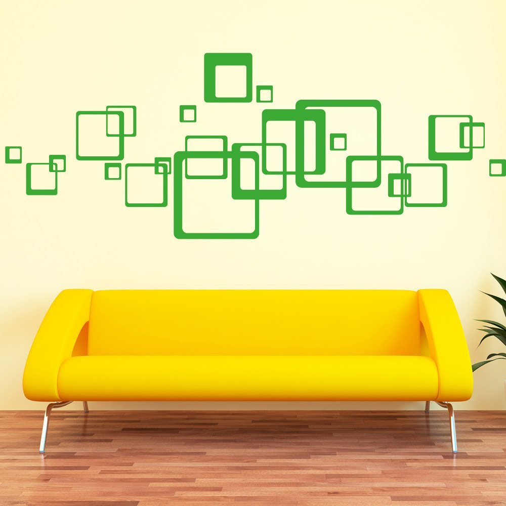 Наклейка на стіну Wall Sticker Loft Square 23 шт. 30 кольорів 26 x 26 см / 5 x 5 см, фото №5 Наклейка на стіну Wall Sticker Loft Square 23 шт. 30 кольорів 26 x 26 см / 5 x 5 см, фото №5