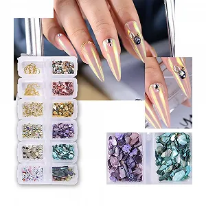 3D Декор для ногтей Металл Стразы для ногтей Ракушка - Фото 1