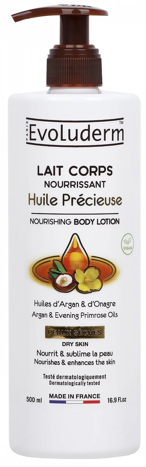 Молочко для тіла EVOLUDERM Ultra Nourishing Precious Oil - 500 мл, фото №1