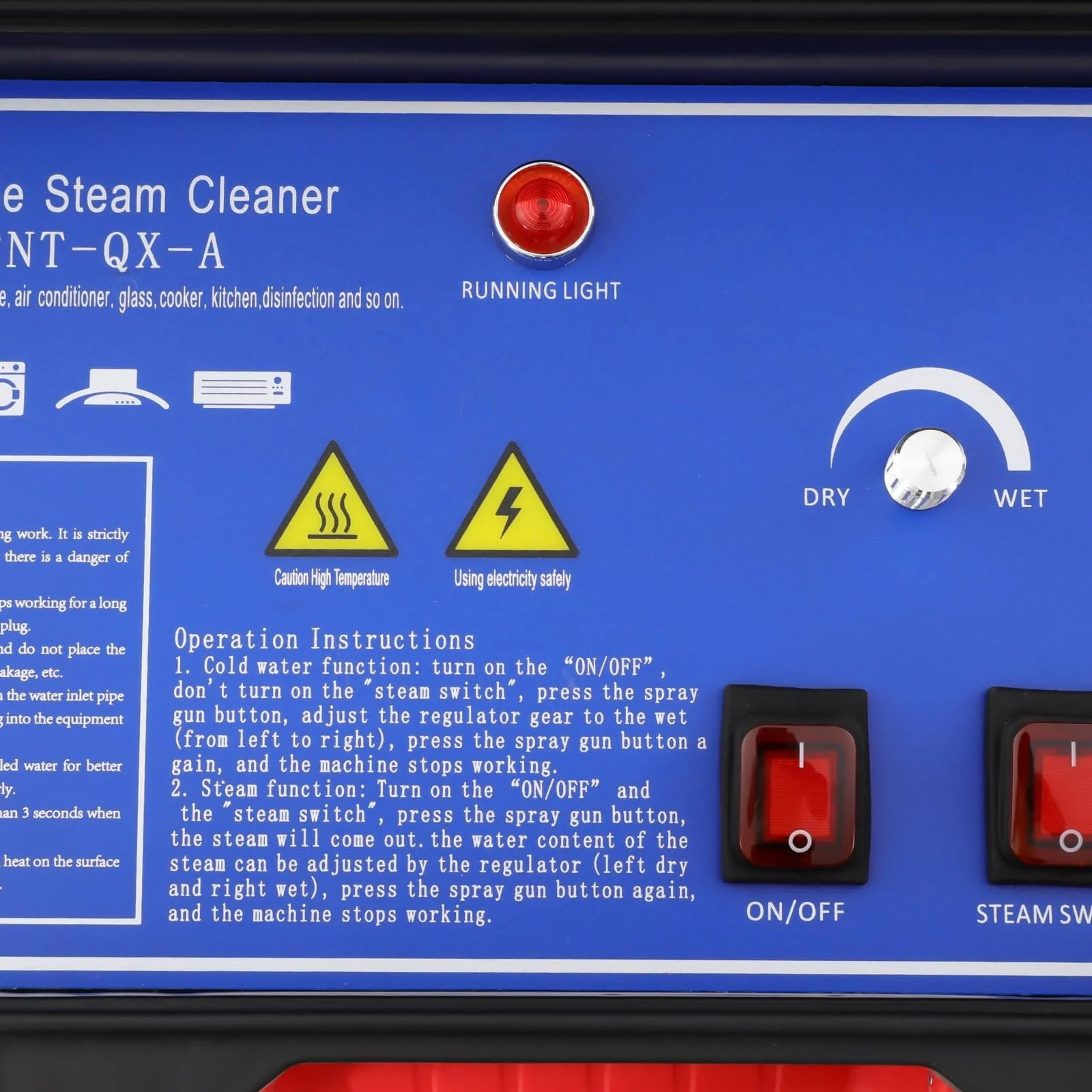 Пароочисник Portable 3000 W 2-3.5 bar 3 типи щіток, фото №5