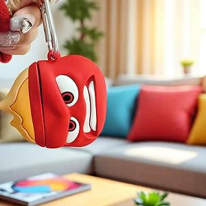 Чохол для навушників Думками навиворіт Inside Out Головоломка Гнів футляр для навушників захисний силікон synthetic.ua - Фото 1