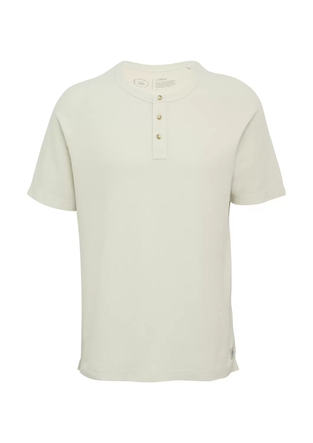 Футболка Waffle Henley Neck  2161840-0330 s.Oliver Білий L, фото №4