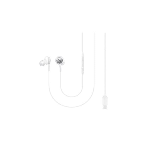 Наушники SAMSUNG EO-IC100 USB Type-C с не запутывающимся тканевым кабелем и звуком от AKG Белый, фото №4
