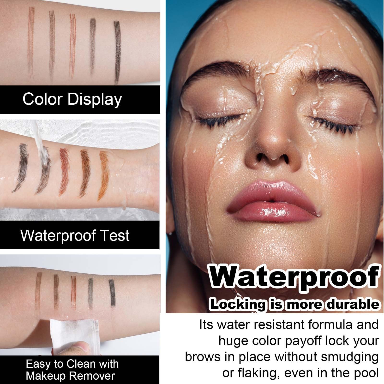 Олівець для брів Magic Tattoo 4 Gabelspitze Microblading Wasserfest Браун, фото №3