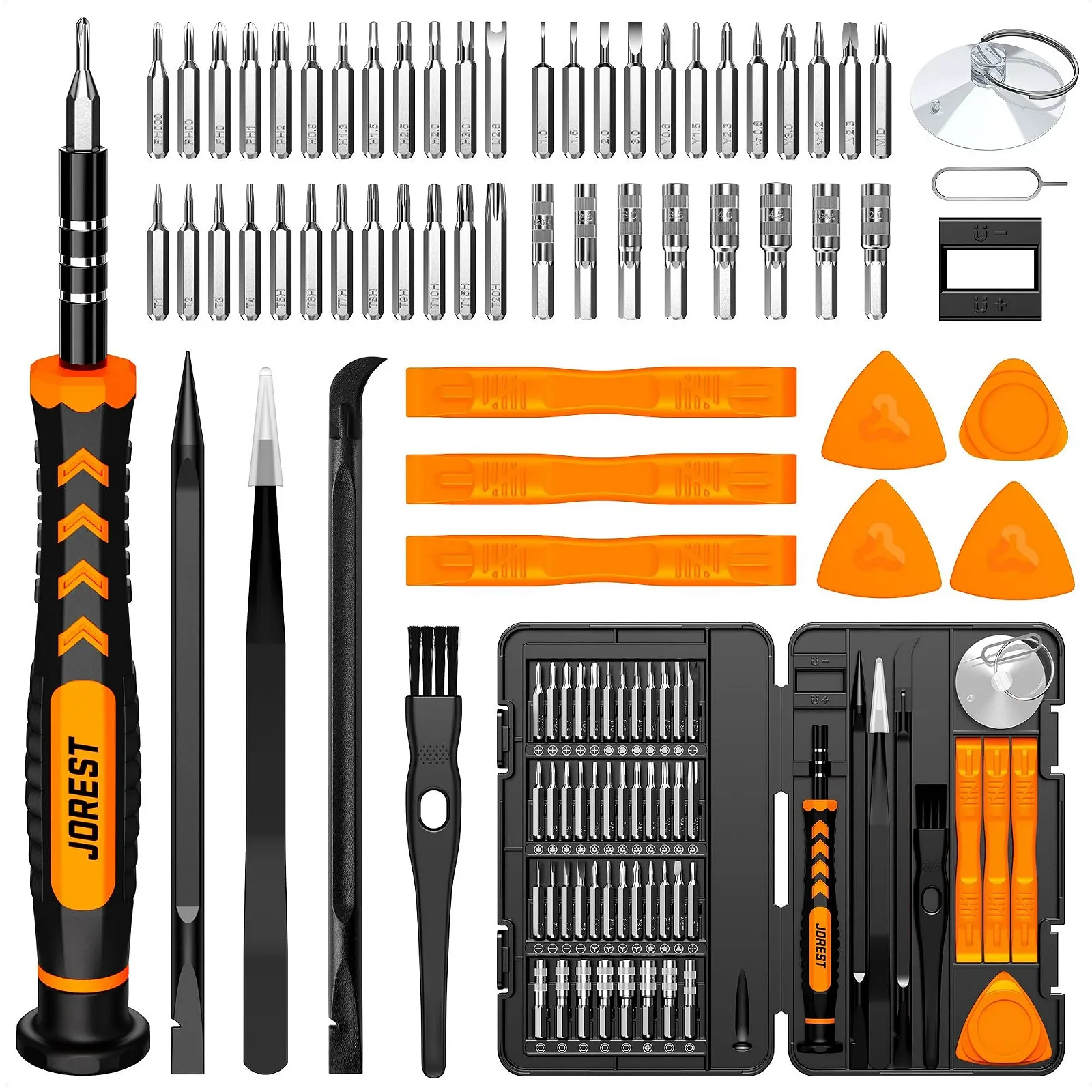Набір прецизійних викруток JOREST 59 шт. Torx Phillips, фото №1