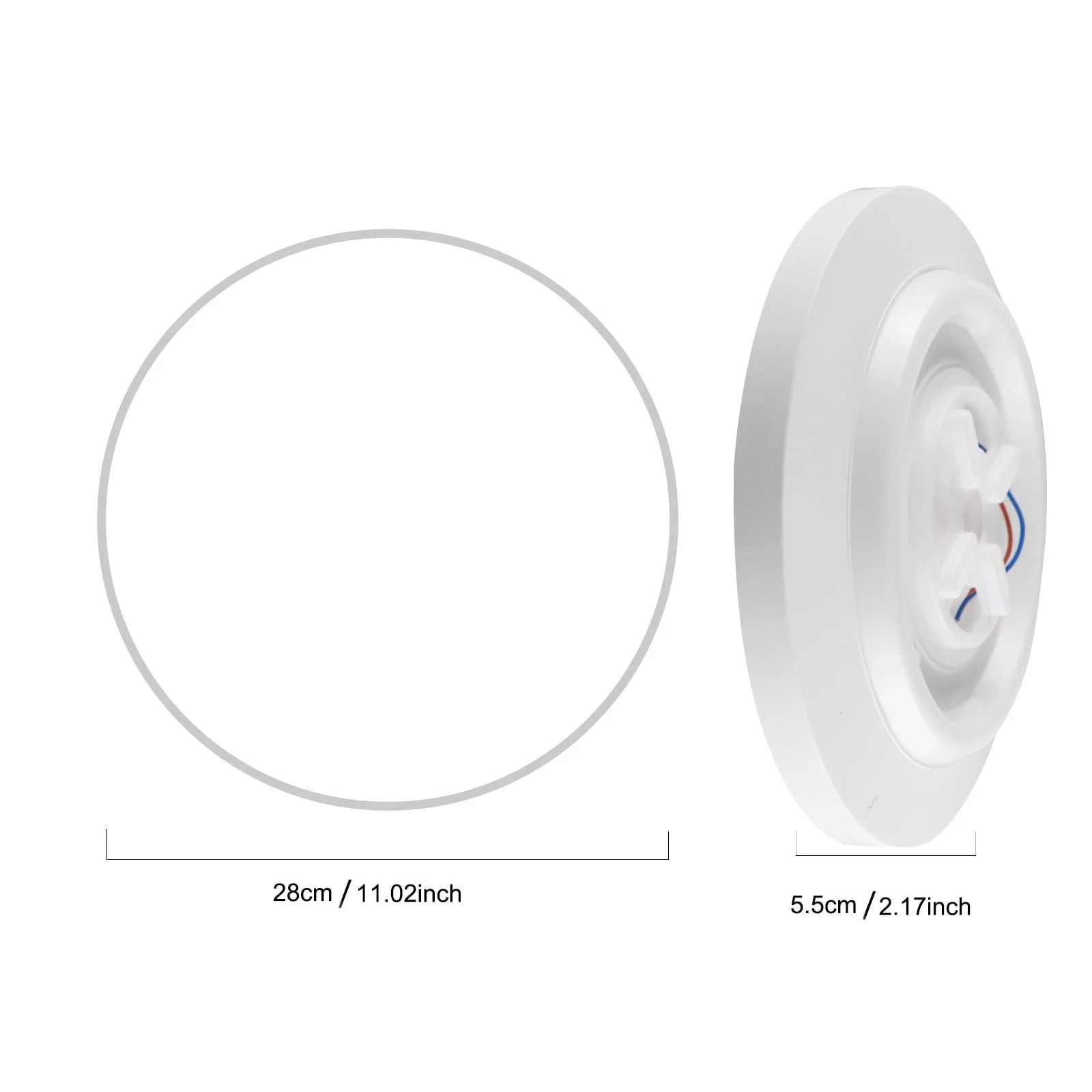 Светильник Horevo Smart 28 W LED WiFi с пультом ДУ, совместимый с Alexa Google Home, 28 см, регулируемая смена цвета для детской комнаты, спальни, гостиной, фото №6