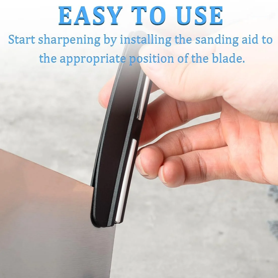 Набір тримачів кута заточування ножів 2 шт. ABS-пластик 100 мм Чорний, фото №4