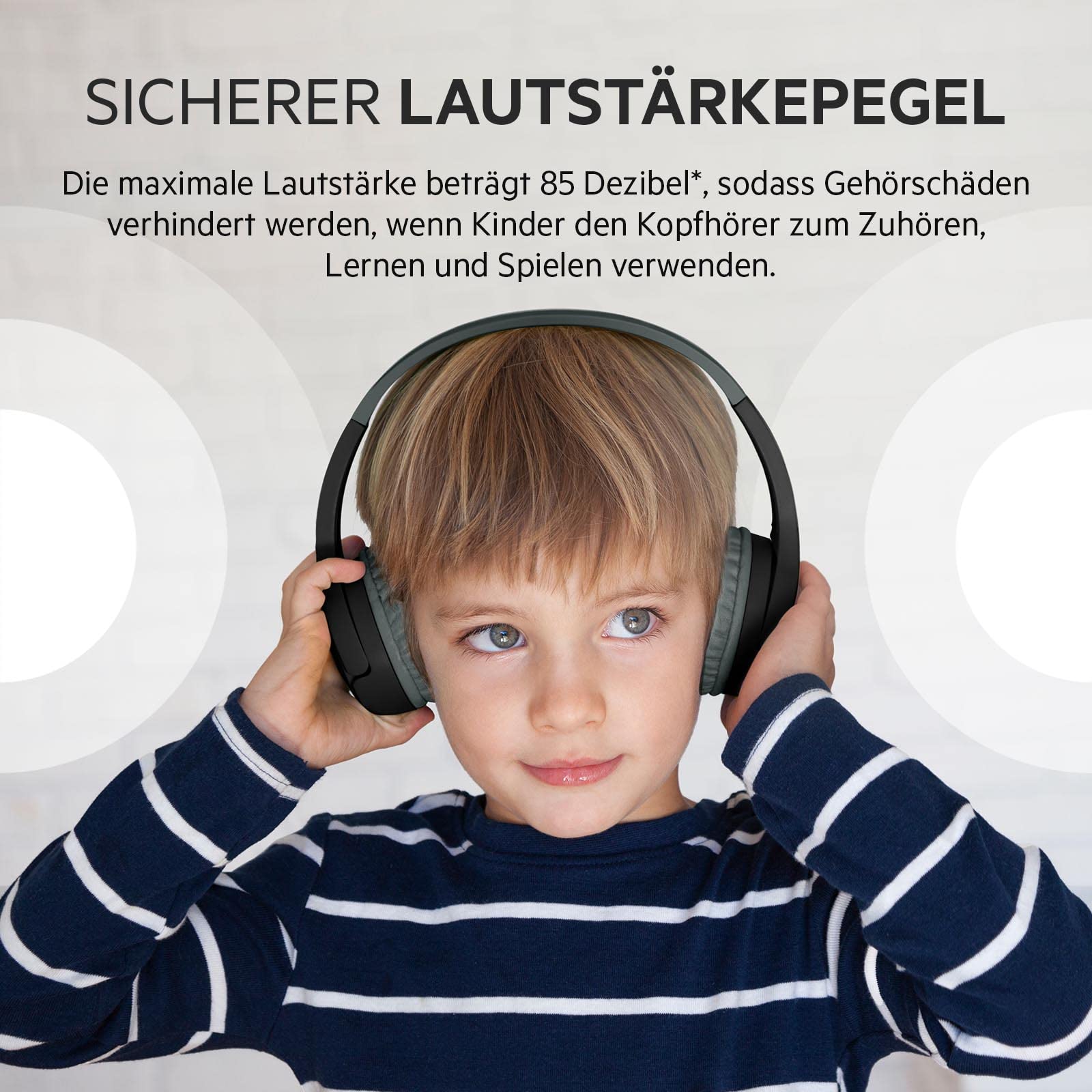 Навушники Belkin SoundForm Mini Бездротові Дитячі Накладні з Вбудованим Мікрофоном для Онлайн Навчання Чорні, фото №3
